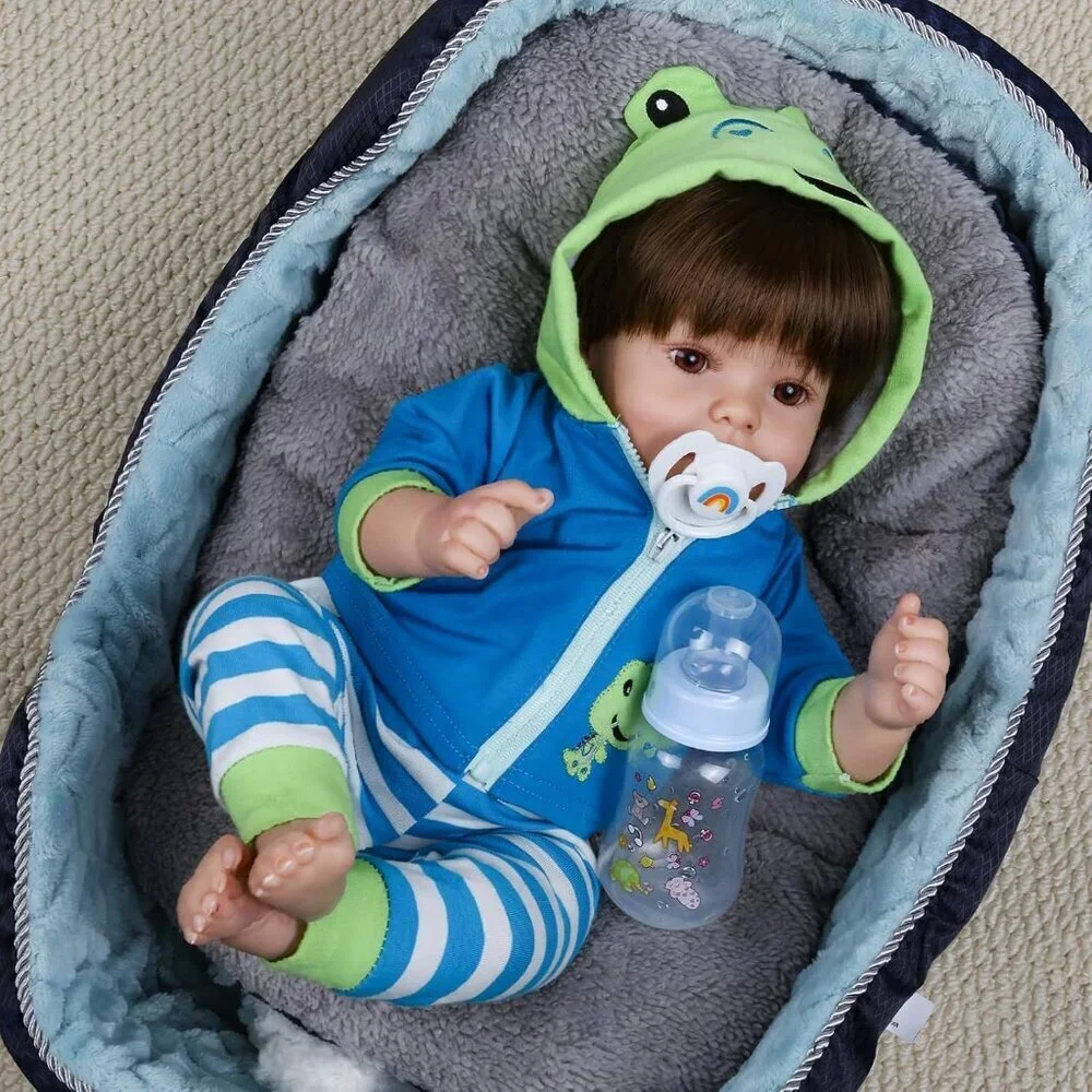 Reborn Baby Dolls Boy 18 Inch Baby Toddler Soft Body Realistic Newborn
